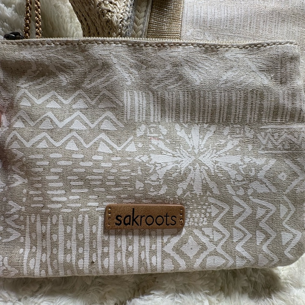 Sakroots Beige and White Tote Bag Set - Picture 2 of 8
